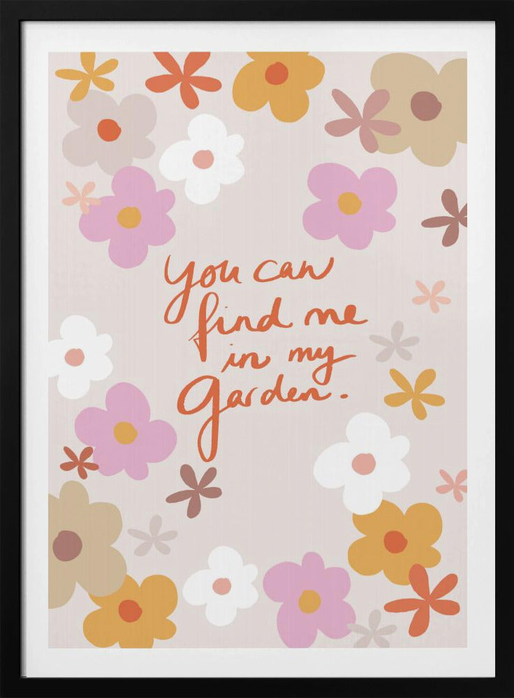 Finde mich in meinem Garten 1 | Poster