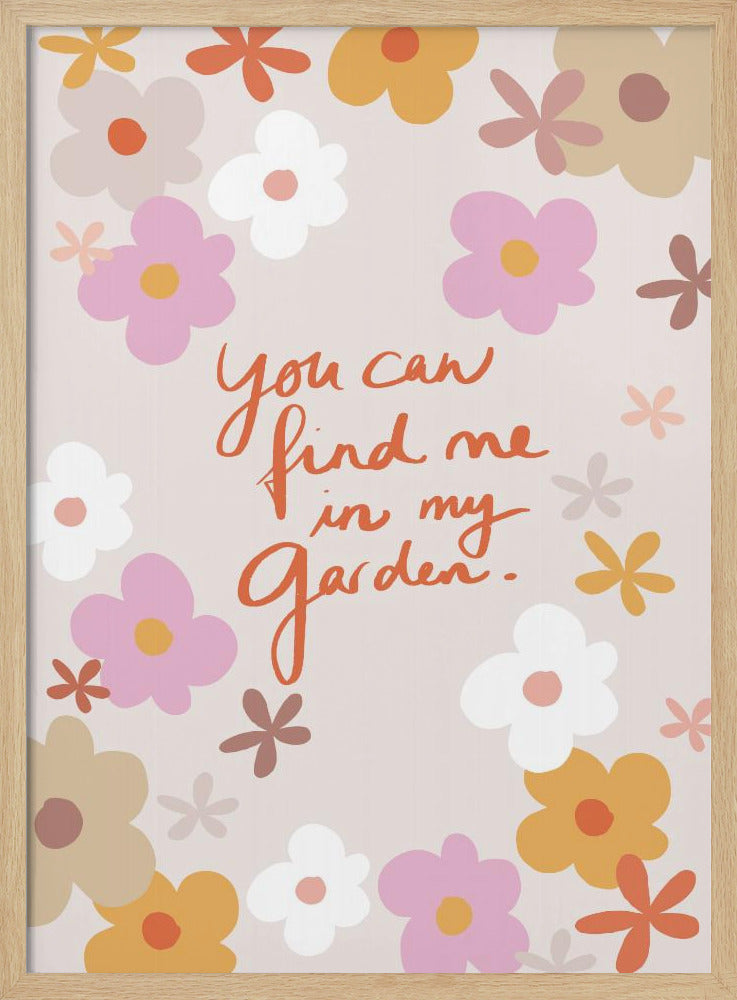 Finde mich in meinem Garten 1 | Poster