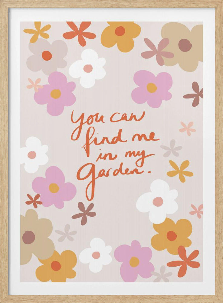Finde mich in meinem Garten 1 | Poster