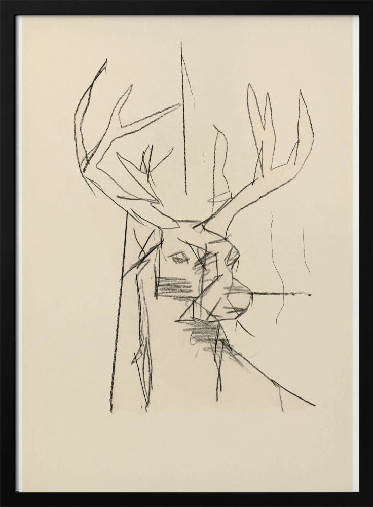 Étude Cerf (stag) No.2 | Poster