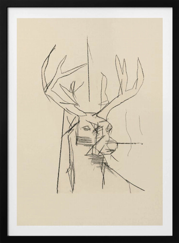 Étude Cerf (stag) No.2 | Poster
