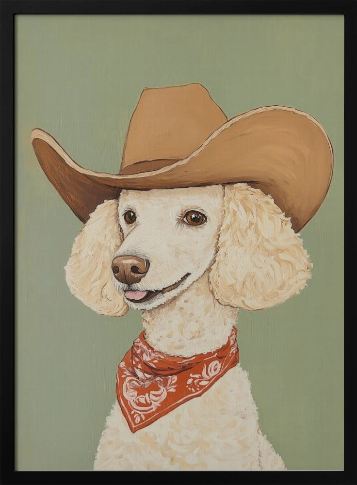 Cowboy-Pudel-Hund | Poster