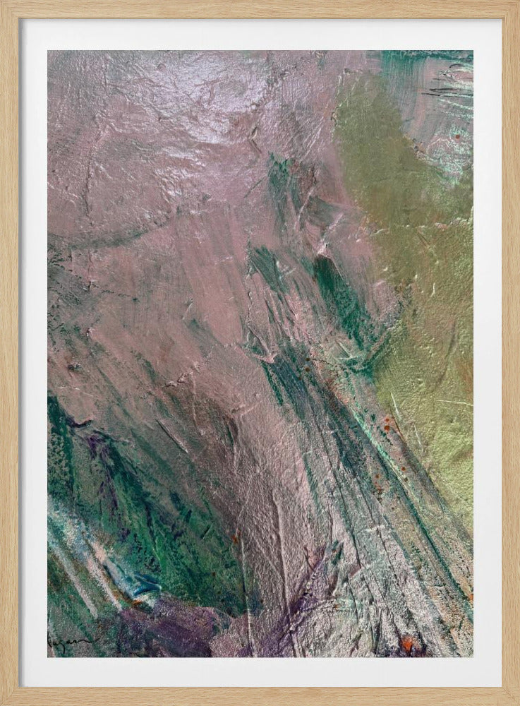 Mystische rosa Pinselstriche | Poster