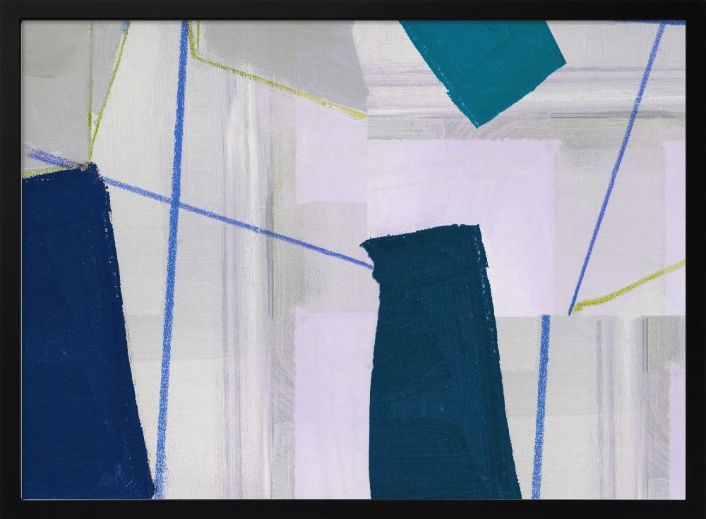 Abstrakte Komposition in Blau 2 | Poster