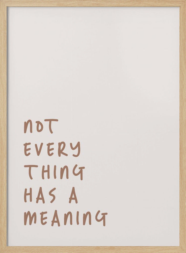 No Meaning | Poster