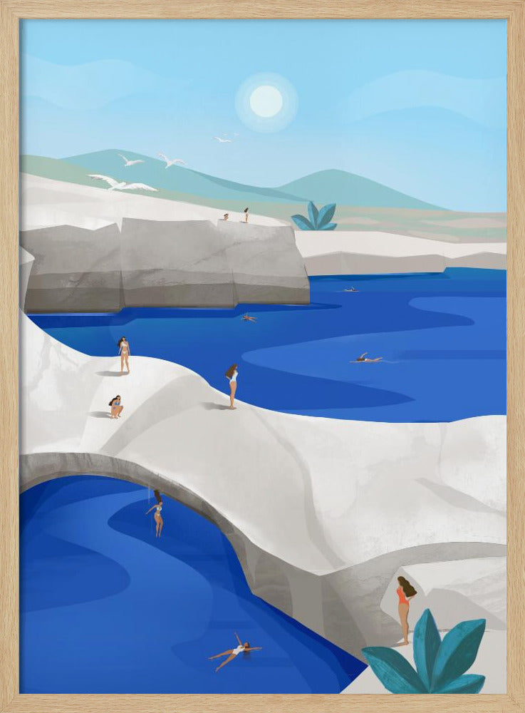 Klippenspringen, Griechenland | Poster