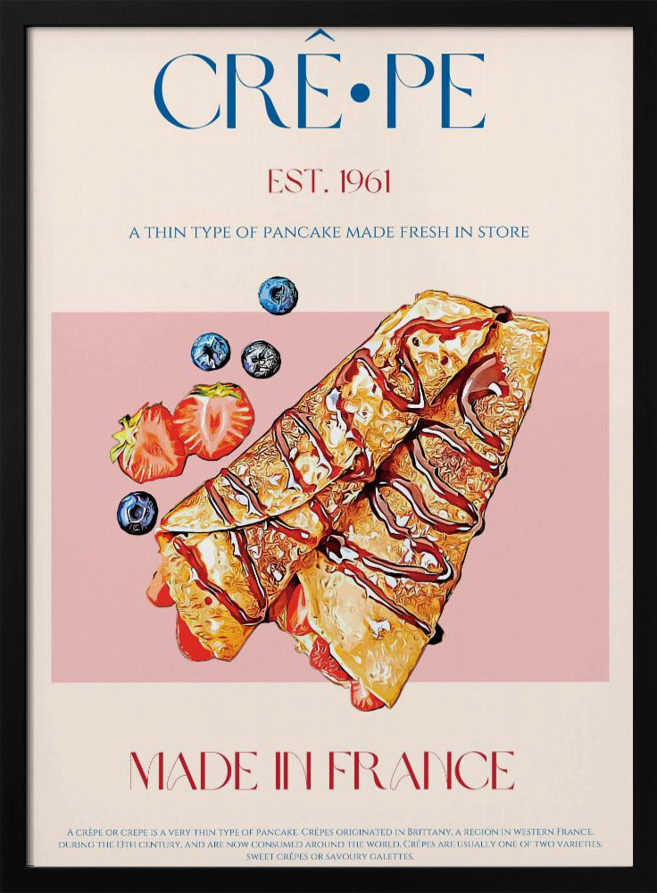 Französischer Crêpe-Genuss | Poster