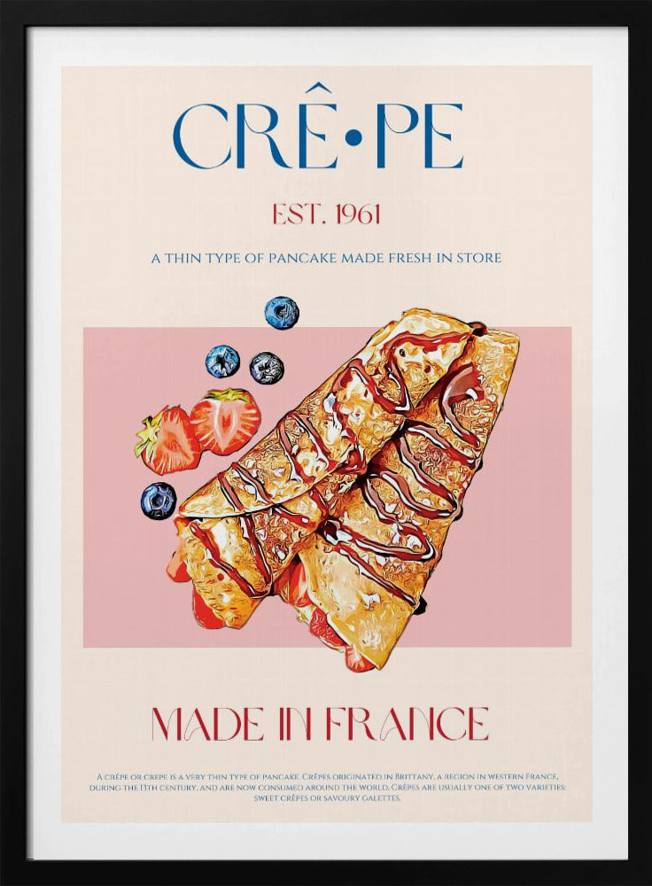 Französischer Crêpe-Genuss | Poster