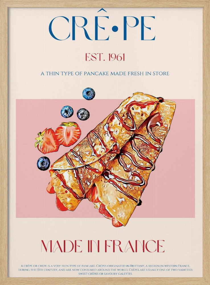 Französischer Crêpe-Genuss | Poster
