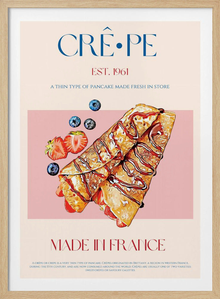 Französischer Crêpe-Genuss | Poster