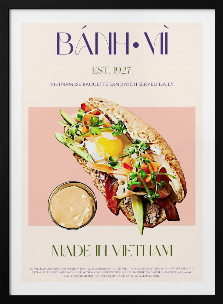 Vietnamesisches Baguette | Poster