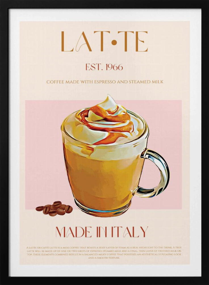 Cremiger Latte-Genuss | Poster