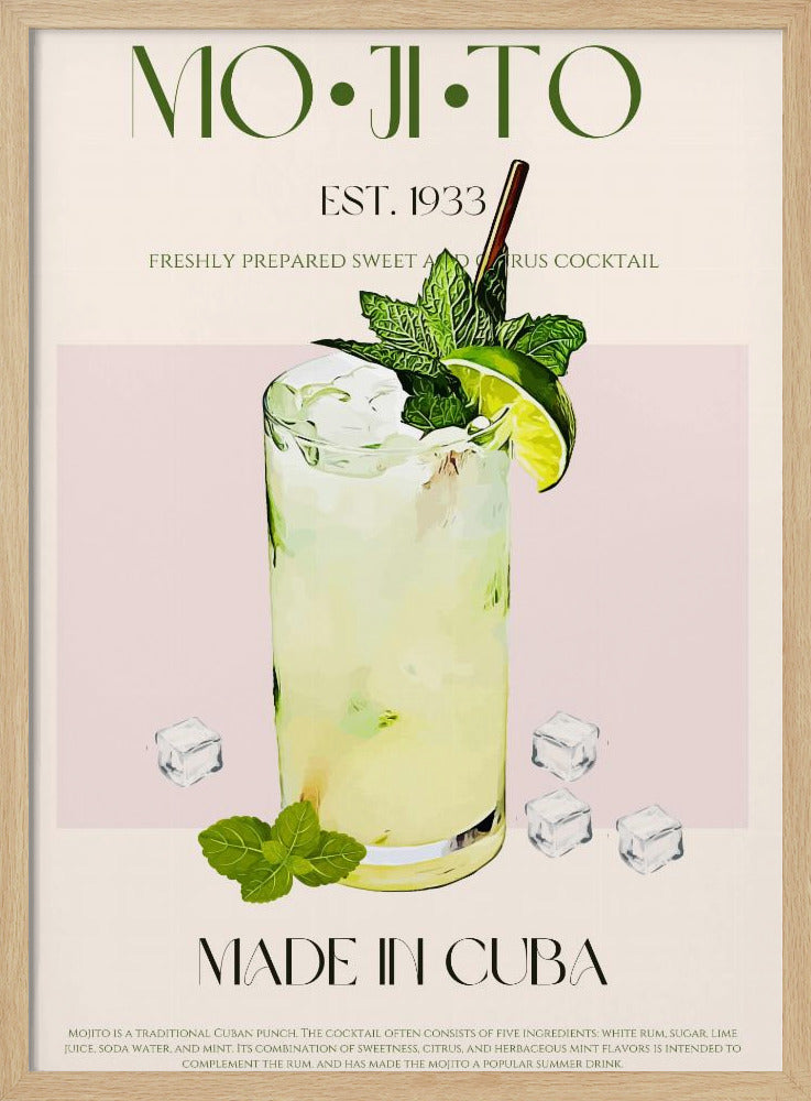 Mojito-Cocktail-Druck | Poster