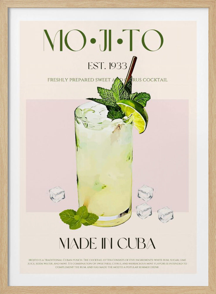 Mojito-Cocktail-Druck | Poster