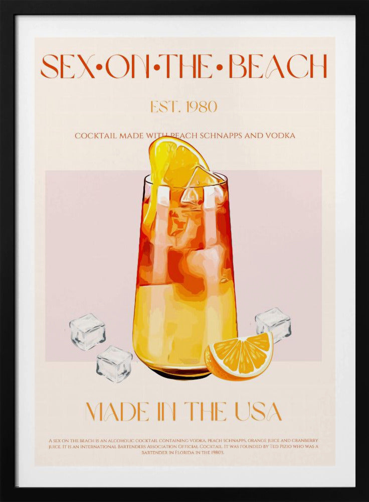 Tropischer Sonnenuntergangs-Schluck | Poster