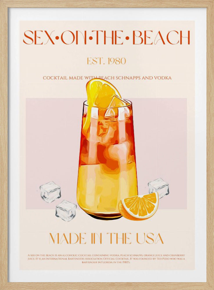 Tropischer Sonnenuntergangs-Schluck | Poster