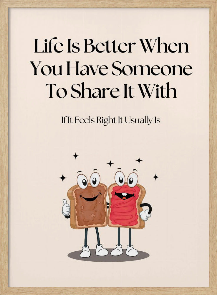 Cartoon-Toast mit Marmelade | Poster