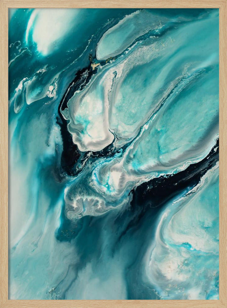 Ozeanblaugrün Aqua Türkis "Ocean Teal" | Poster