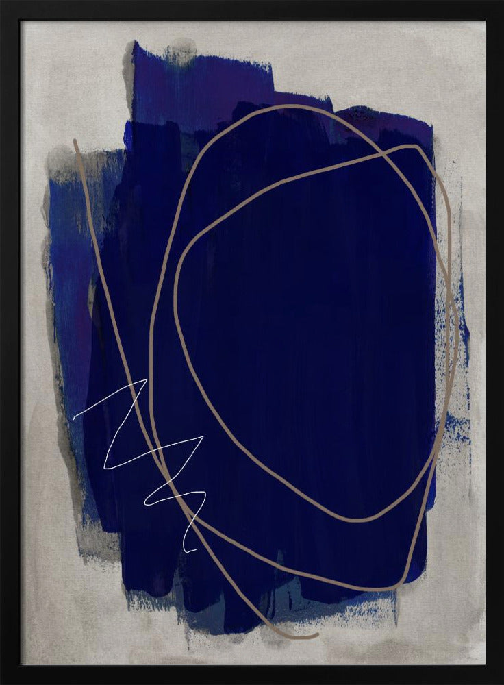 Blue Strokes 5 | Poster
