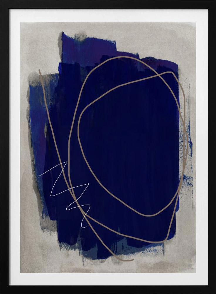 Blue Strokes 5 | Poster