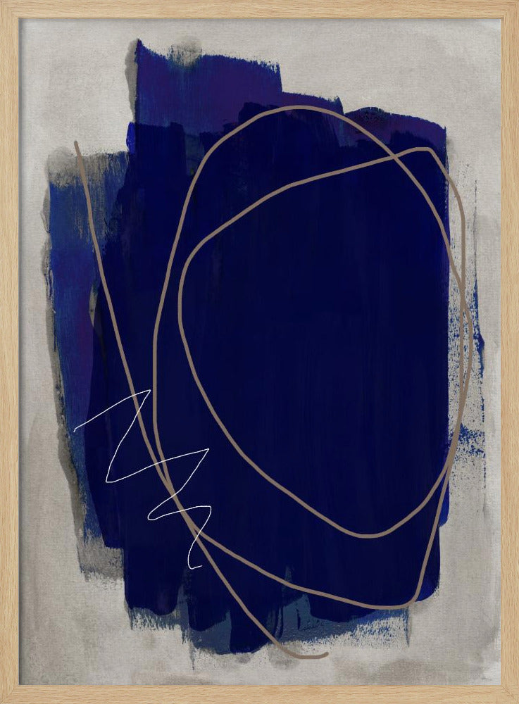 Blue Strokes 5 | Poster