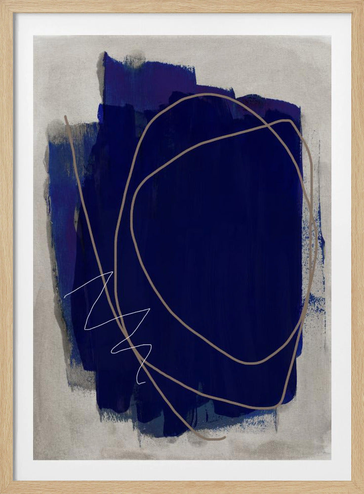 Blue Strokes 5 | Poster