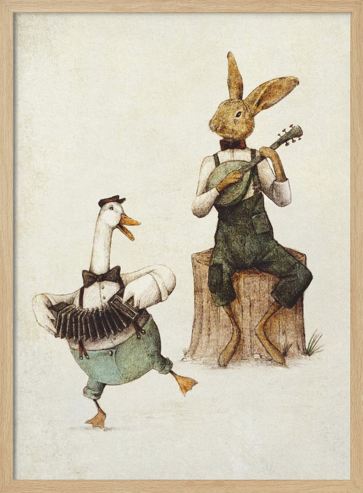 Gefiederte und pelzige Harmonie | Poster
