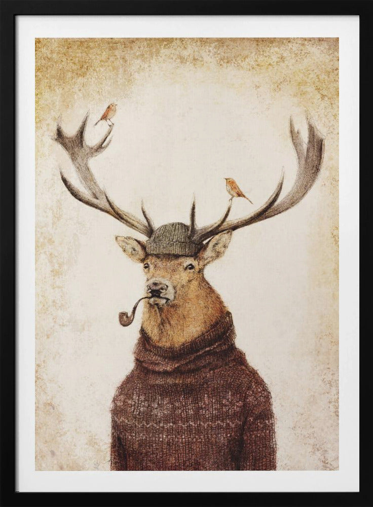 Winterhirsch | Poster
