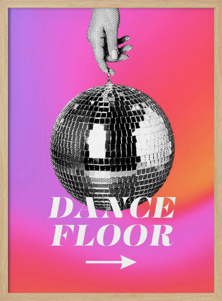 Monochrome Disco Ball | Poster