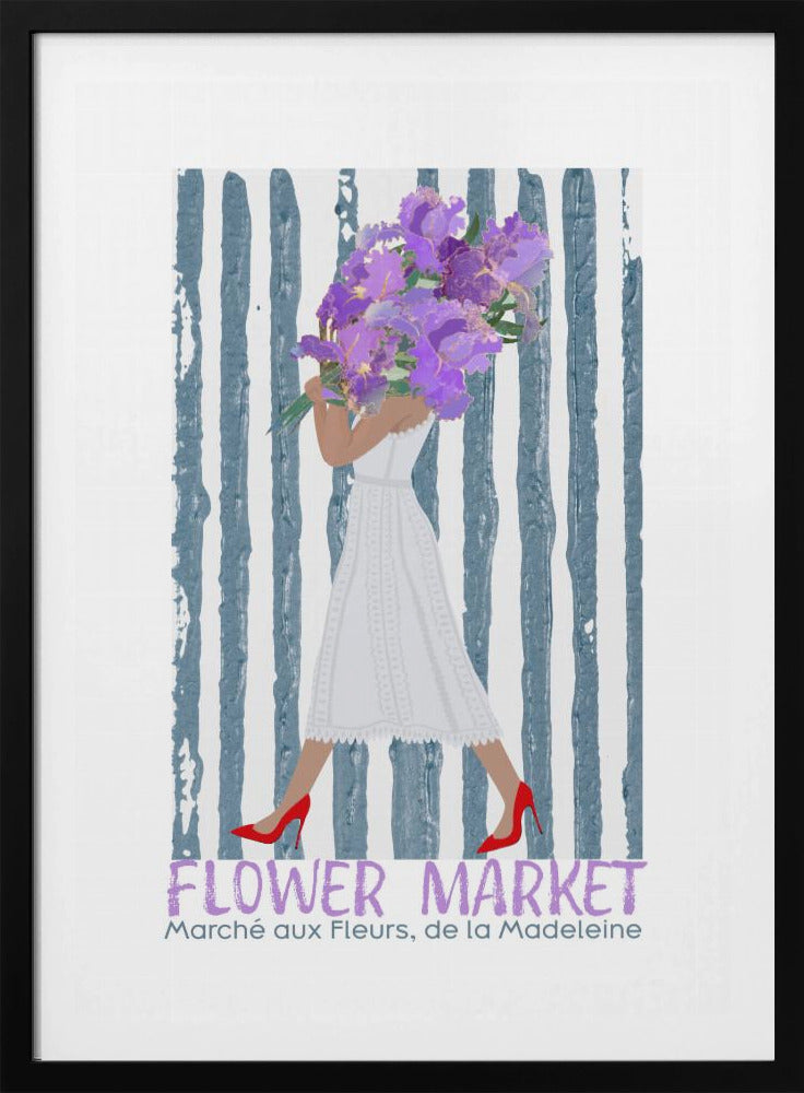 Blumenmarkt Marche aux fleurs Paris | Poster