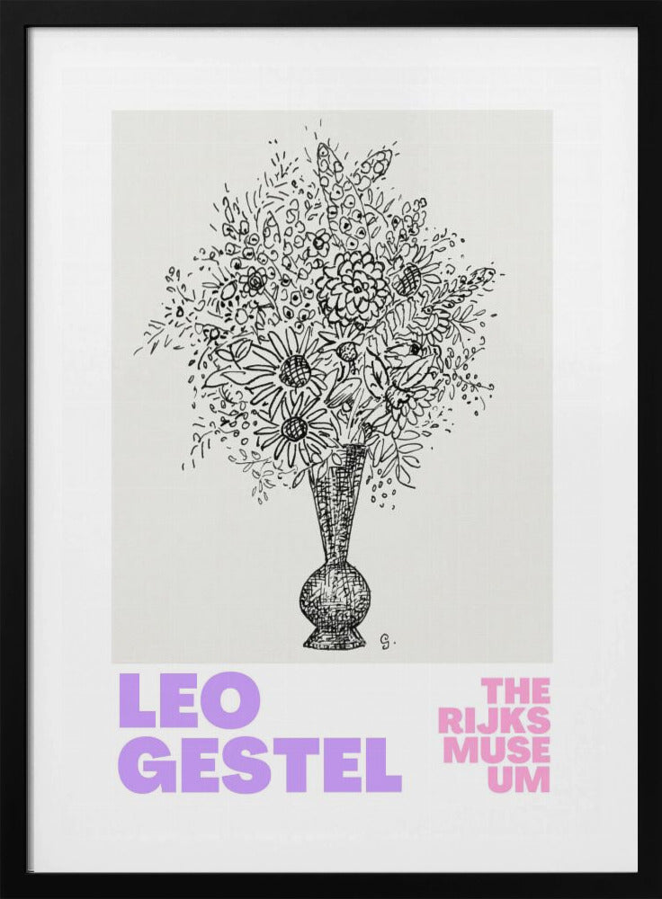 Elegante Blumen in einer Vase | Poster