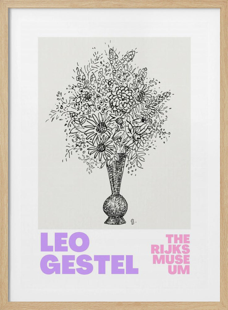 Elegante Blumen in einer Vase | Poster