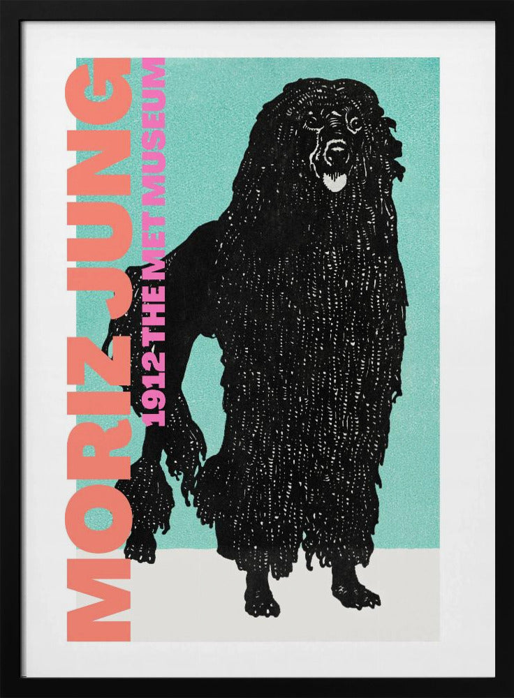 Stilisierter schwarzer Hund | Poster