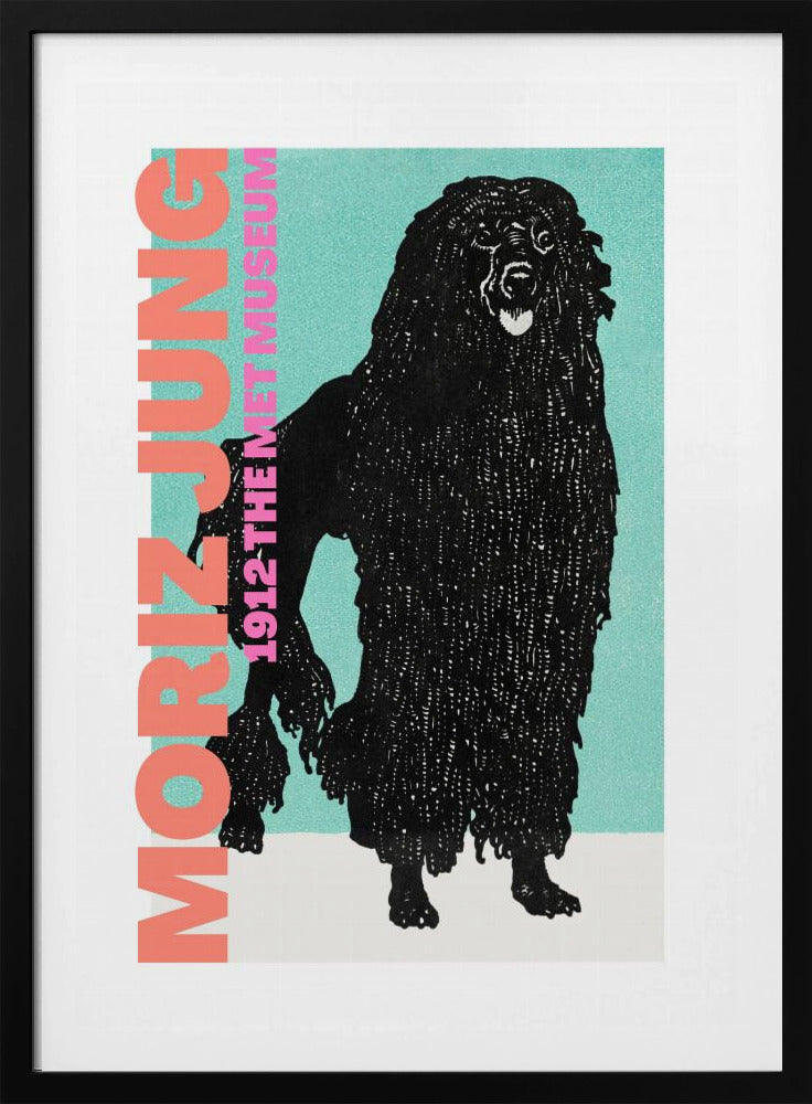 Stilisierter schwarzer Hund | Poster