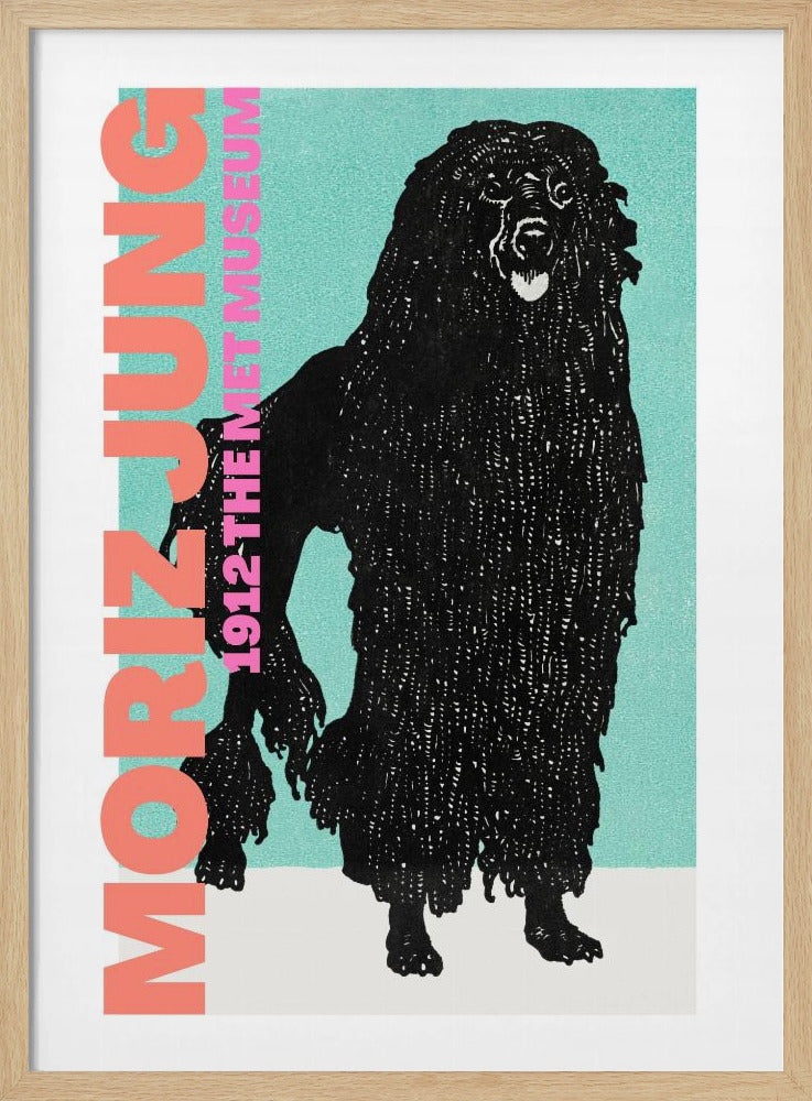 Stilisierter schwarzer Hund | Poster