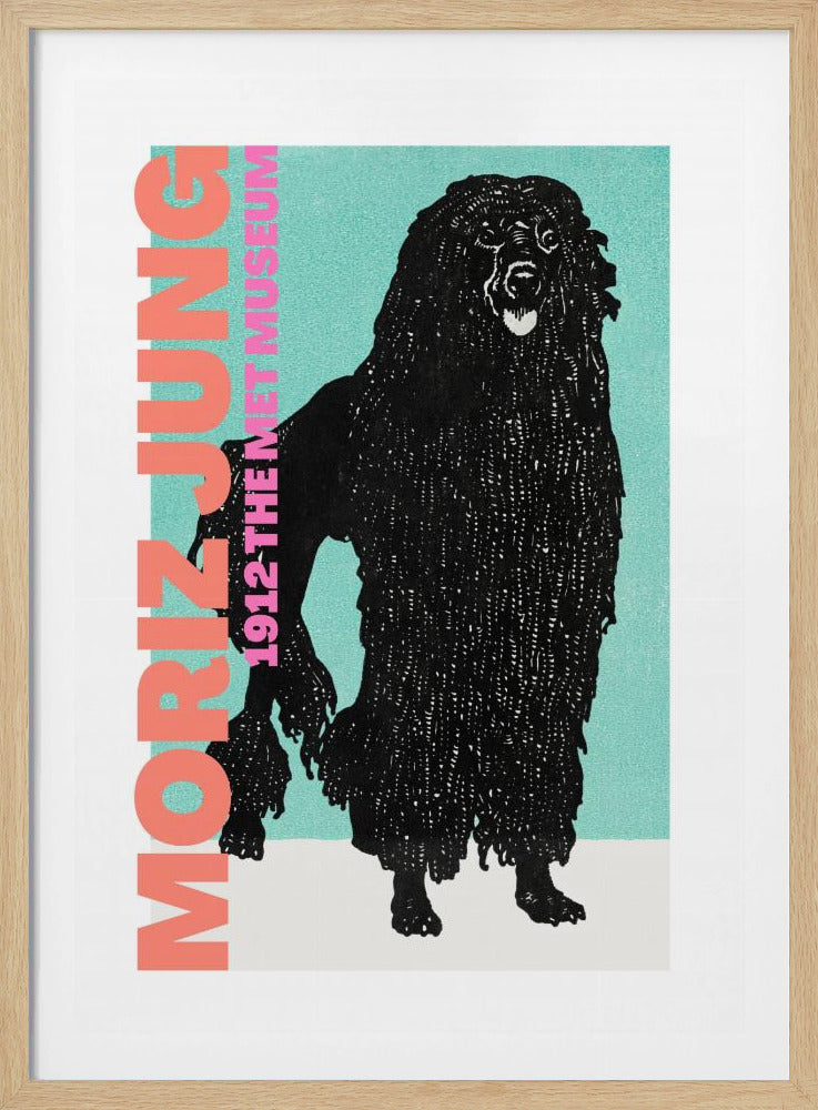 Stilisierter schwarzer Hund | Poster