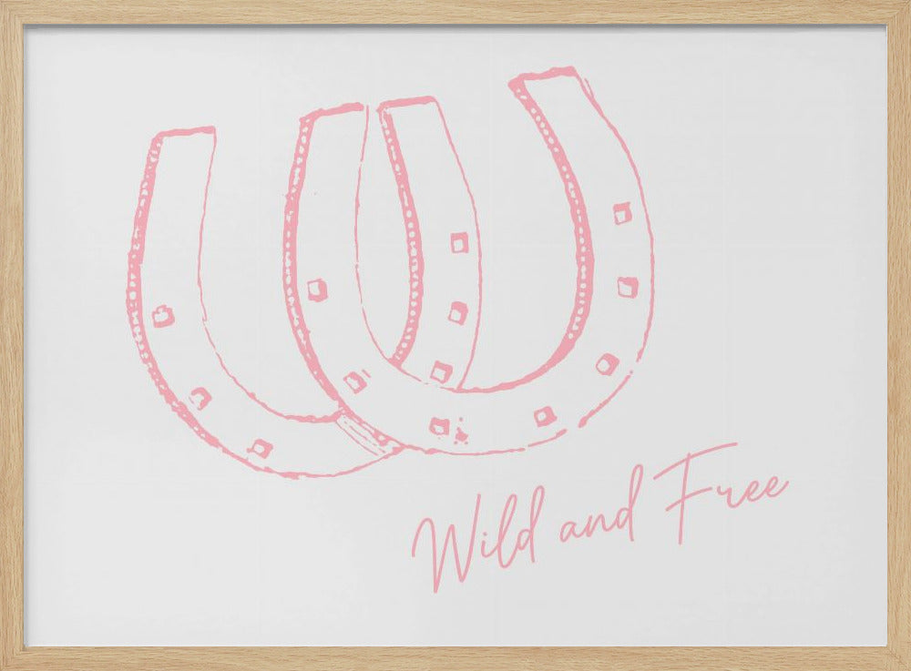 Hufeisen Wild und Frei Pink | Poster