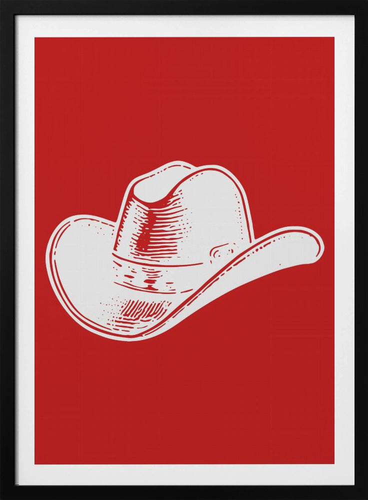 Red Cowboy Hat | Poster