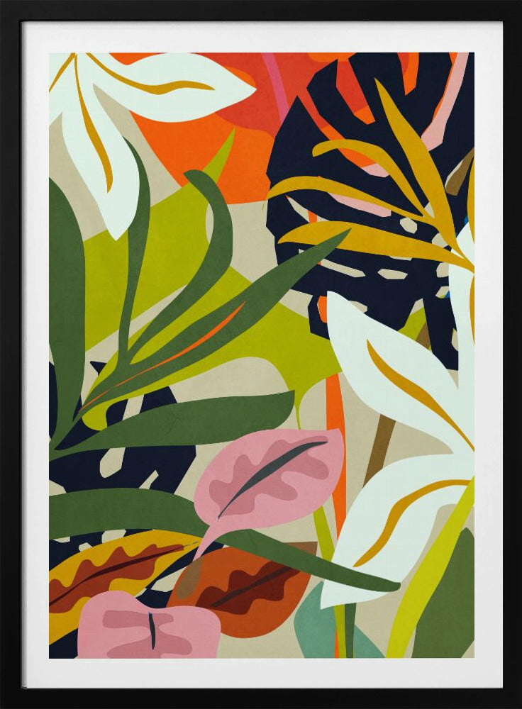 Abstraktes Dschungelmuster | Poster