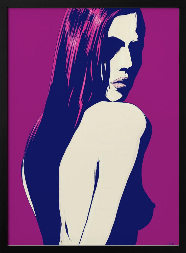 Stilisiertes Frauenporträt | Poster