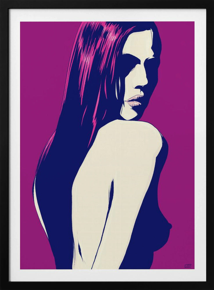Stilisiertes Frauenporträt | Poster