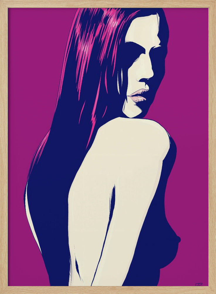Stilisiertes Frauenporträt | Poster