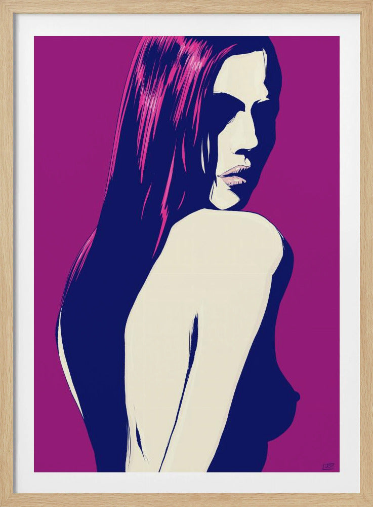 Stilisiertes Frauenporträt | Poster