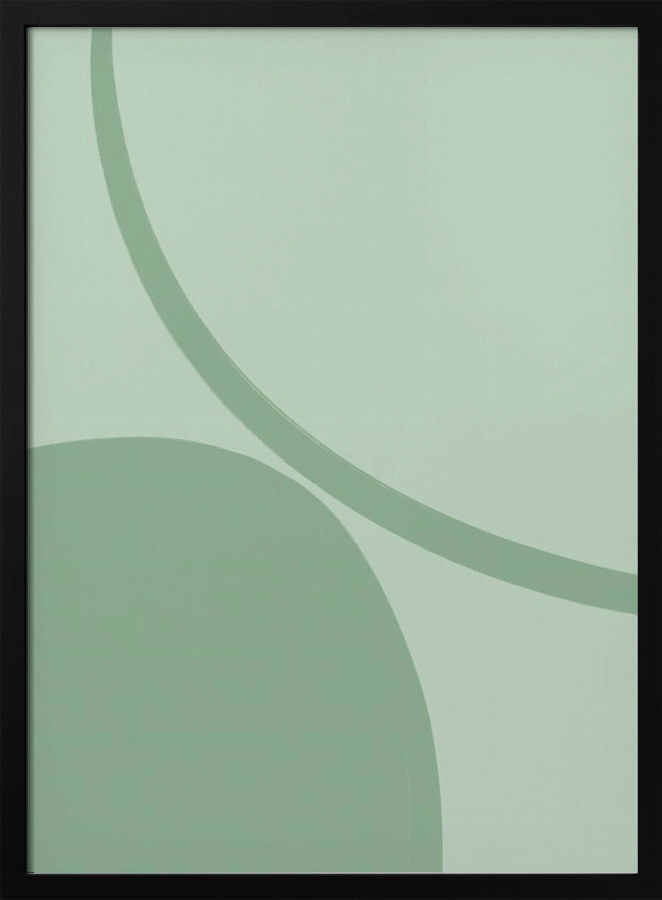Ruhige grüne Kurven | Poster