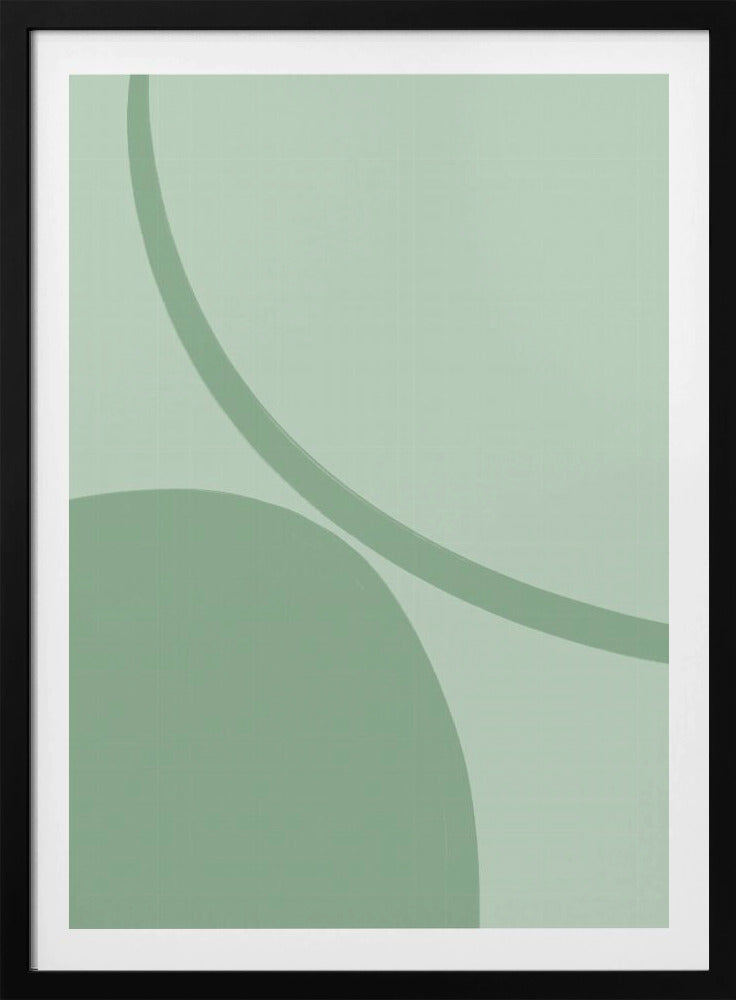 Ruhige grüne Kurven | Poster
