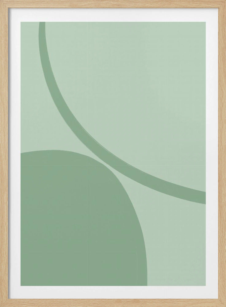 Ruhige grüne Kurven | Poster