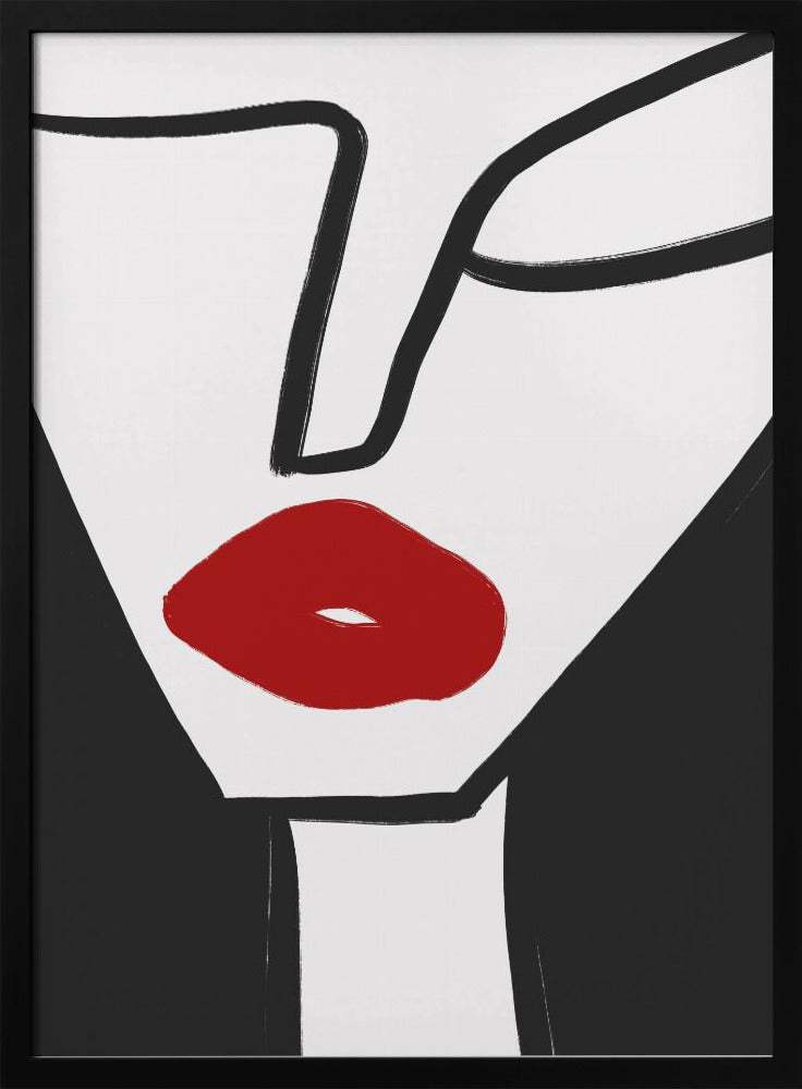 Kräftige rote Lippen | Poster