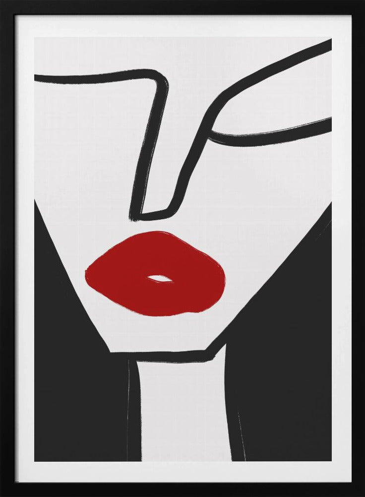 Kräftige rote Lippen | Poster