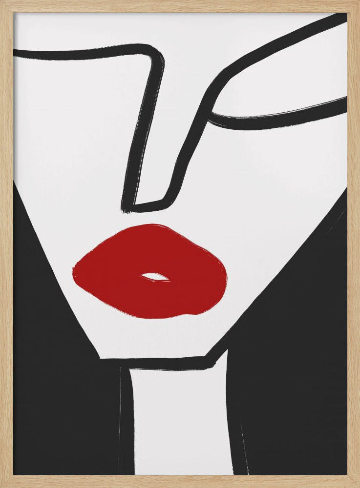 Kräftige rote Lippen | Poster