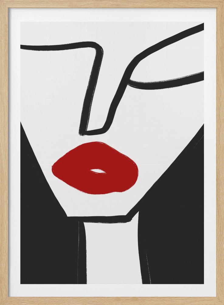 Kräftige rote Lippen | Poster